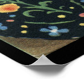 Mexikanische Dame malte farbenfrohe, lebendige Tel Poster (Ecke)