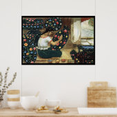 Mexikanische Dame malte farbenfrohe, lebendige Tel Poster (Küche)