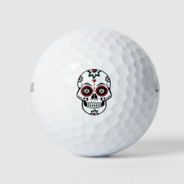 mexikanische Dia de Los Muertos Tag der Toten Golfball