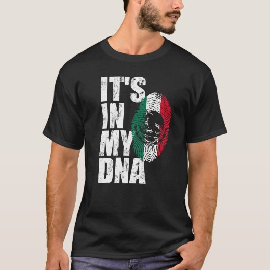 Mexikanische DNA-Fahne-Liebe T-Shirt (Vorderseite)