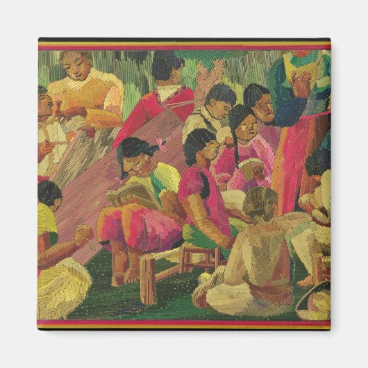 Mexikanische Dorfszene Magnet (Vorne)