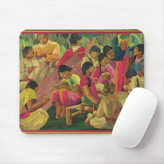 Mexikanische Dorfszene Mousepad (Mit Mouse)