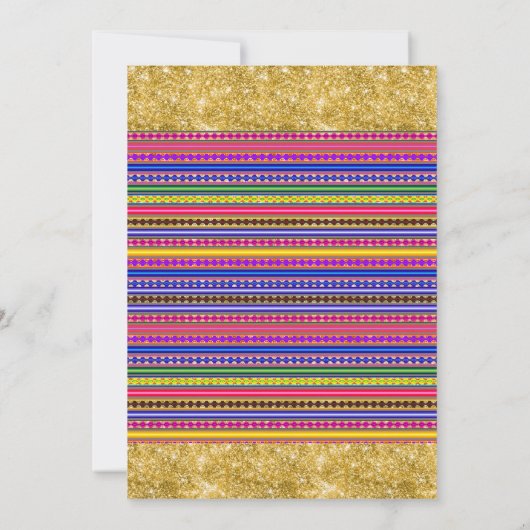 Mexikanische Dusche Fiesta Einladung (Rückseite)