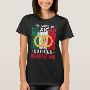 Mexikanische Ehe Mexiko-Wurzeln Verheiratetes Erbe T-Shirt