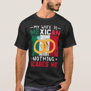Mexikanische Ehe Mexiko-Wurzeln Verheiratetes Erbe T-Shirt