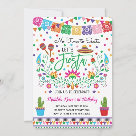 Mexikanische Einladung (Vorderseite)