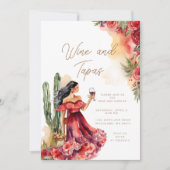 mexikanische Einladung zu Wein und Tapas (Vorderseite)