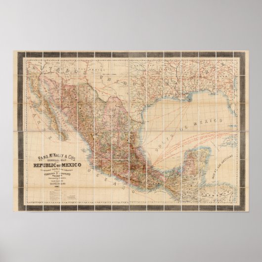 Mexikanische Eisenbahn Poster (Vorne)