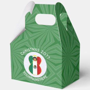 Mexikanische Engel-Weihnachtsflagge Personalisiert Geschenkschachtel