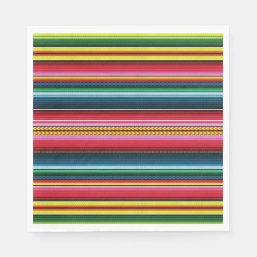 mexikanische Farben Serviette (Vorderseite)