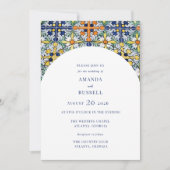 Mexikanische farbenfrohe Teelichenhochzeit Einladung (Vorderseite)