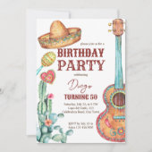 Mexikanische Fest-Geburtstagsparty Einladung (Vorderseite)