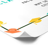 Mexikanische Fiesta 2024 Graduation Party Begrüßun Poster (Ecke)