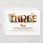 Mexikanische Fiesta 3. Geburtstagsparty Einladung (Vorderseite)