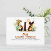 Mexikanische Fiesta 6. Geburtstagsparty Einladung (Stehend Vorderseite)