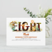 Mexikanische Fiesta 8. Geburtstagsparty Einladung (Stehend Vorderseite)