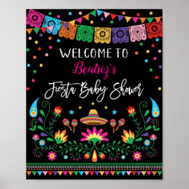 mexikanische Fiesta Baby Dusche Begrüßungspakete D Poster