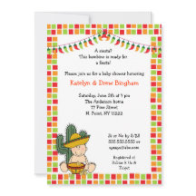 Mexikanische Fiesta Baby Dusche Invite Junge leich