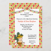 Mexikanische Fiesta Baby Dusche Invite Junge leich Einladung (Vorne/Hinten)