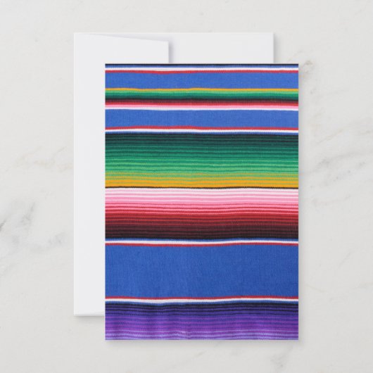 mexikanische Fiesta Baby Shower Einladung - farben (Rückseite)