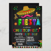 MEXIKANISCHE FIESTA-BIRTHTAGINVITATION EINLADUNG (Vorne/Hinten)