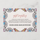 Mexikanische Fiesta Blume Botanische Hochzeit Begleitkarte (Vorderseite)