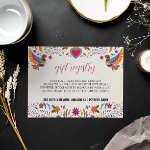 Mexikanische Fiesta Blume Botanische Hochzeit Begleitkarte