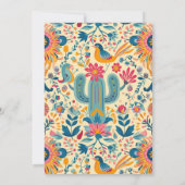 Mexikanische Fiesta Blumendusche Einladung (Rückseite)