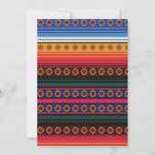 Mexikanische Fiesta Brautparty Blume Folkart Einladung (Rückseite)