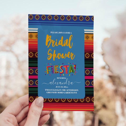 Mexikanische Fiesta Brautparty Blume Folkart Einladung