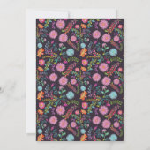 Mexikanische FIESTA Bridal Dusche Einladung Folk A (Rückseite)