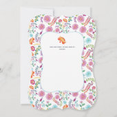 Mexikanische FIESTA-Einladungen FolkArt NACHO DURC Einladung (Rückseite)