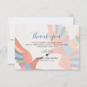 Mexikanische Fiesta farbenfrohe florale Moderne Bo Dankeskarte (Vorderseite)