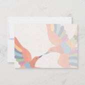 Mexikanische Fiesta farbenfrohe florale Moderne Bo Dankeskarte (Rückseite)