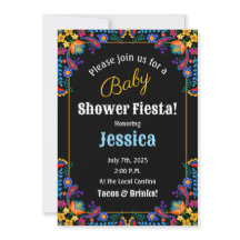 Mexikanische Fiesta Floral Baby Dusche Einladung