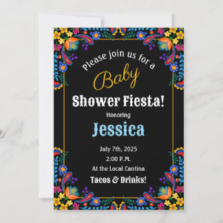 Mexikanische Fiesta Floral Baby Dusche Einladung