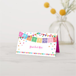 mexikanische Fiesta Floral Otomi Confetti Party De Platzkarte