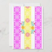 Mexikanische Fiesta Folk Art Floral Quinceanera Einladung (Rückseite)