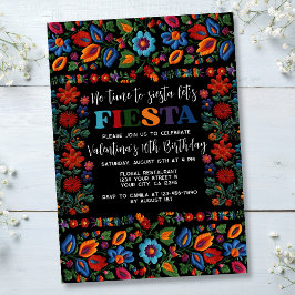 Mexikanische Fiesta Folk Art Floral Stickerei Gebu Einladung