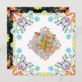 Mexikanische Fiesta Folk Blume Llama Gold JEDE VER Einladung (Vorne/Hinten)