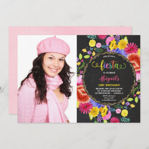 Mexikanische Fiesta-Geburtstagseinladung für Erwac Einladung