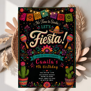 Mexikanische Fiesta-Geburtstagsfeier Einladung