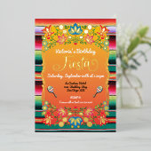 Mexikanische Fiesta-Geburtstagspartei Folieneinladung (Stehend vorne)