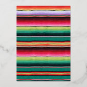 Mexikanische Fiesta-Geburtstagspartei Folieneinladung (Rückseite)