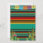 Mexikanische Fiesta Girl Babydusche Einladung (Rückseite)