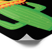 Mexikanische Fiesta Graduation Party Schwarz Willk Poster (Ecke)