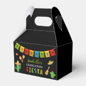 Mexikanische Fiesta Graduierungspartei Schwarz Geschenkschachtel (Vorderseite)