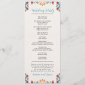 Mexikanische Fiesta-Hochzeit mit bunten Botanische Programm (Rückseite)