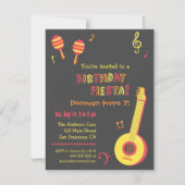 Mexikanische Fiesta-Kindergeburtstag-Party Einladu Einladung (Vorderseite)