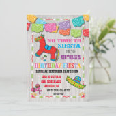 Mexikanische Fiesta Kindergeburtstag Party Einladu Einladung (Stehend Vorderseite)